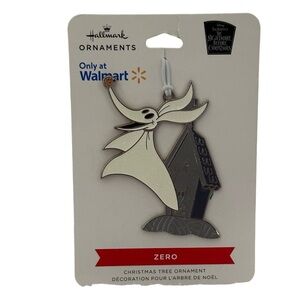 Hallmark Nightmare Before Christmas Zero Metal Ornament New with Card